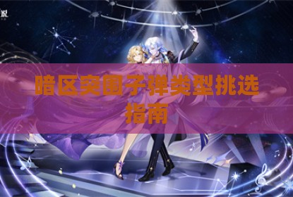 暗区突围子弹类型挑选指南