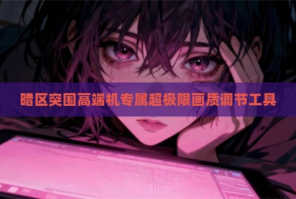暗区突围高端机专属超极限画质调节工具